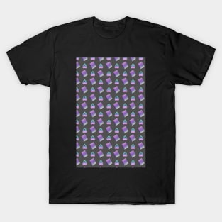 Pastel Goth Occult Pagan Pattern Ouija Planchette T-Shirt